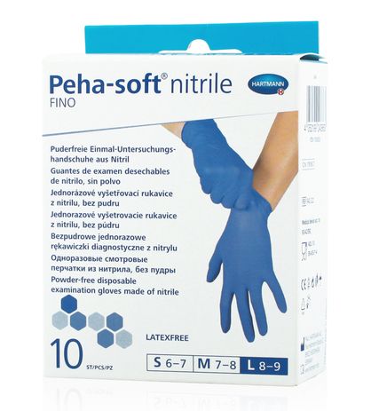 фото упаковки Peha-Soft Nitrile Fino Перчатки медицинские