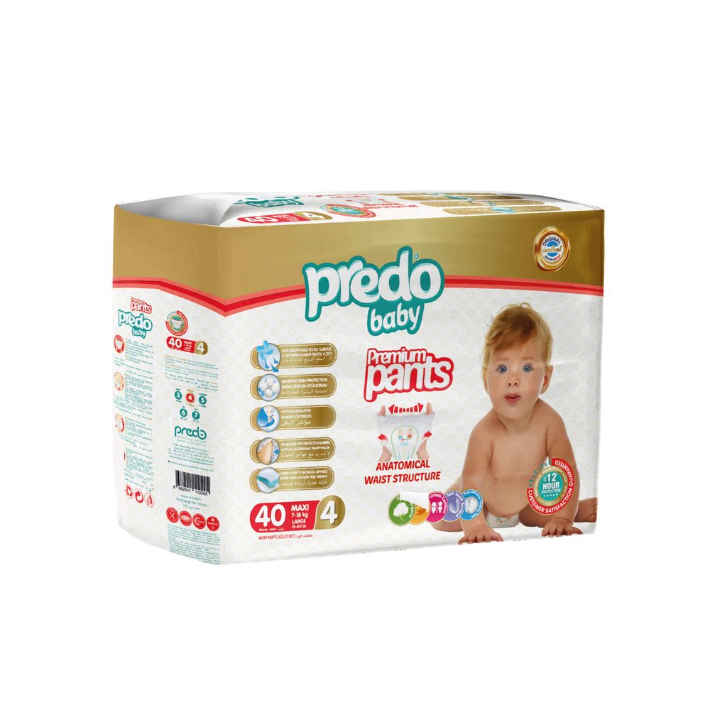 Predo Baby Подгузники-трусики для детей, р. 4, 7-18кг, 40 шт.