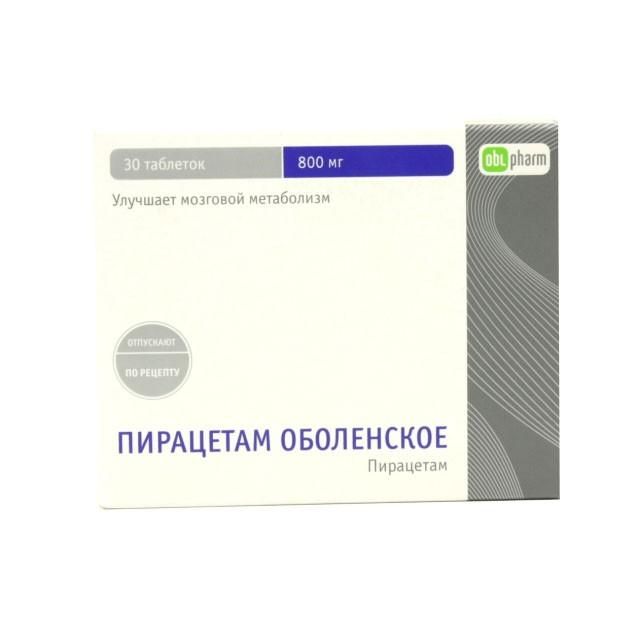 Пирацетам-Алиум, 800 мг, таблетки, покрытые оболочкой, 30 шт.