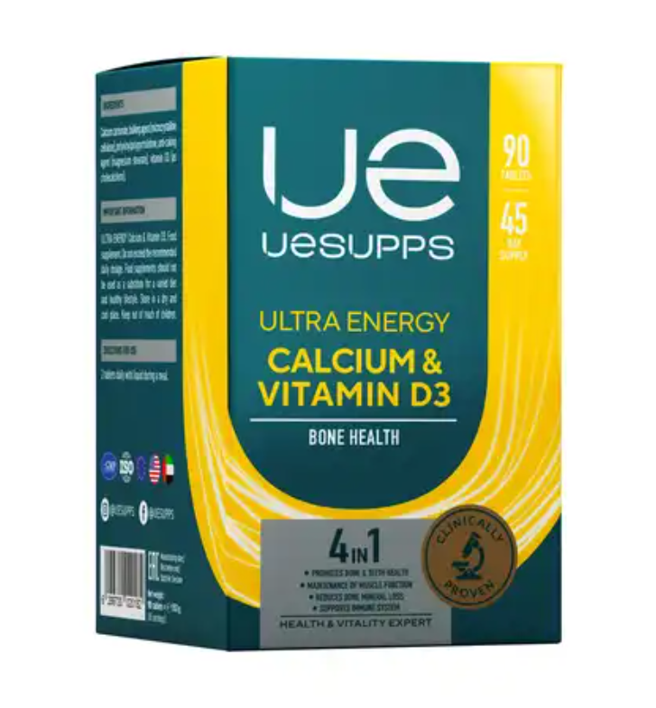 фото упаковки UESUPPS Ultra Energy Кальций и Витамин D3