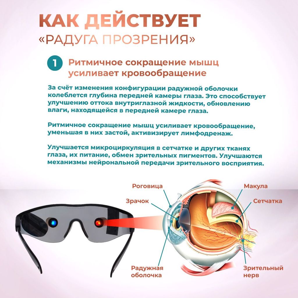 Selfdocs Радуга Прозрения Аппарат светодиодный офтальмологический, аппарат физиотерапевтический, 1 шт.