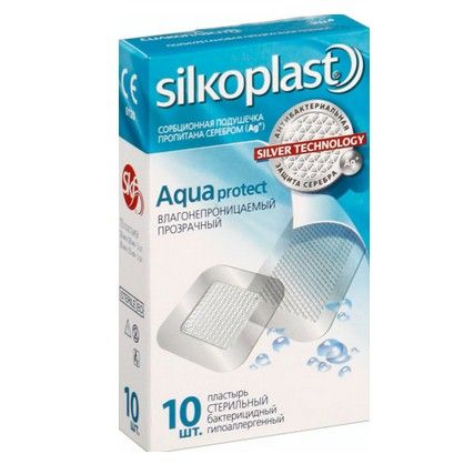 фото упаковки Silkoplast Aquaprotect пластырь с содержанием серебра