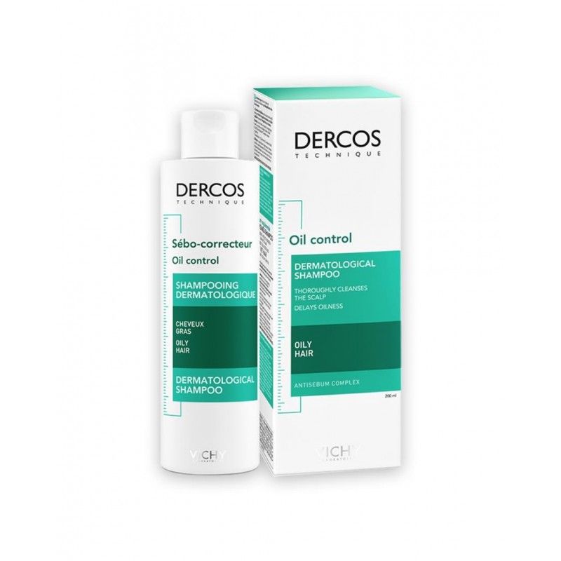 фото упаковки Vichy Dercos шампунь регулирующий для жирных волос