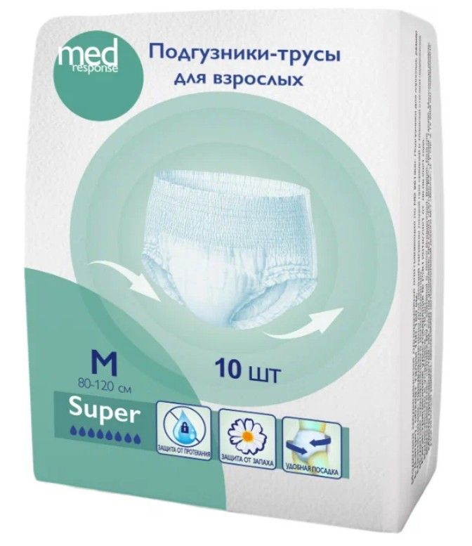 фото упаковки Medresponse Подгузники-трусы для взрослых