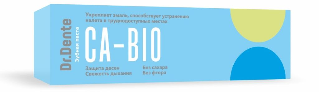 фото упаковки Dr. Dente Зубная паста Ca-Bio