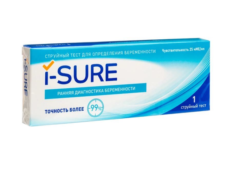 фото упаковки I-Sure Тест на беременность струйный