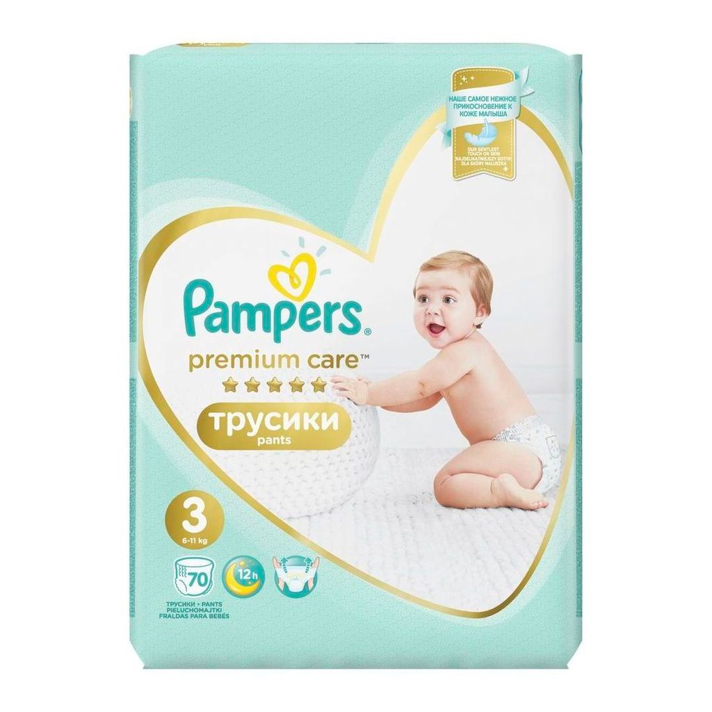 Pampers Premium Care pants Подгузники-трусики детские, р. 3, 6-11 кг, 70 шт.
