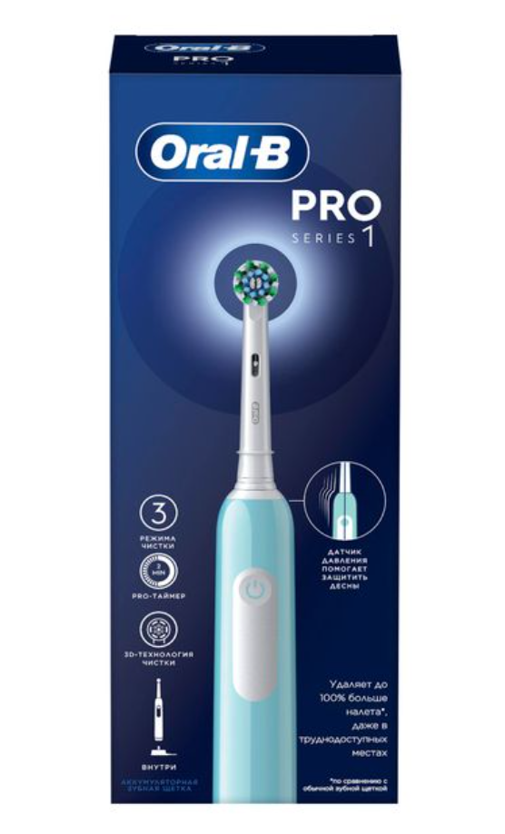 фото упаковки Oral-B Pro 1 CrossAction Электрическая зубная щетка 3791