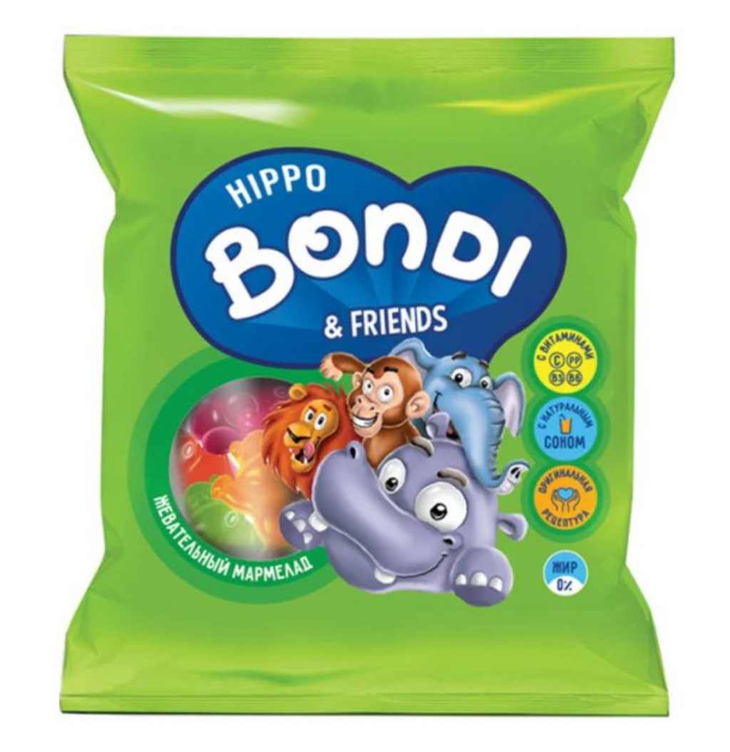 фото упаковки Hippo bondi friends мармелад жевательный