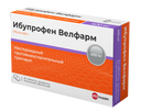Ибупрофен Велфарм, 400 мг, таблетки, покрытые пленочной оболочкой, 30 шт.
