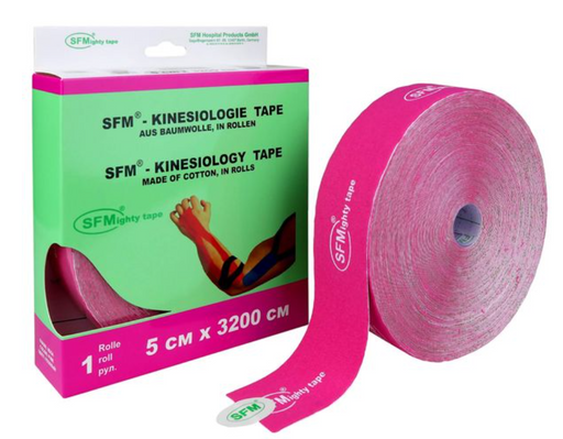 SFM-Plaster кинезио-тейп лента, 5см х 32м, розового цвета, 1 шт.