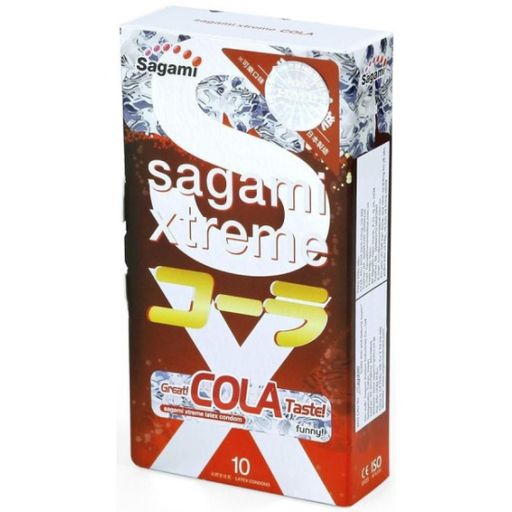 Sagami Xtreme Cola Презервативы, с ароматом колы, 10 шт.
