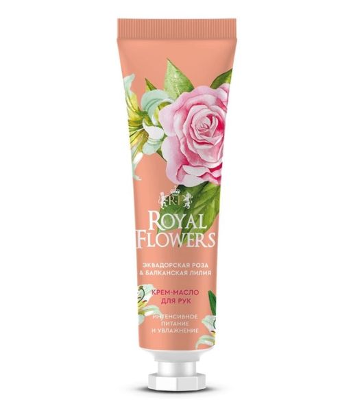 Royal flowers Крем-масло для рук, интенсивное питание и увлажнение, 24 мл, 1 шт.