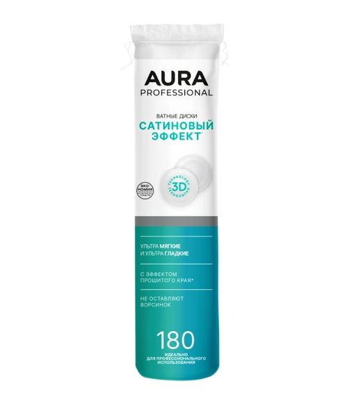 Aura Professional Ватные диски, 180 шт.
