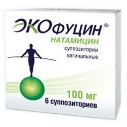 Экофуцин, 100 мг, суппозитории вагинальные, 6 шт.