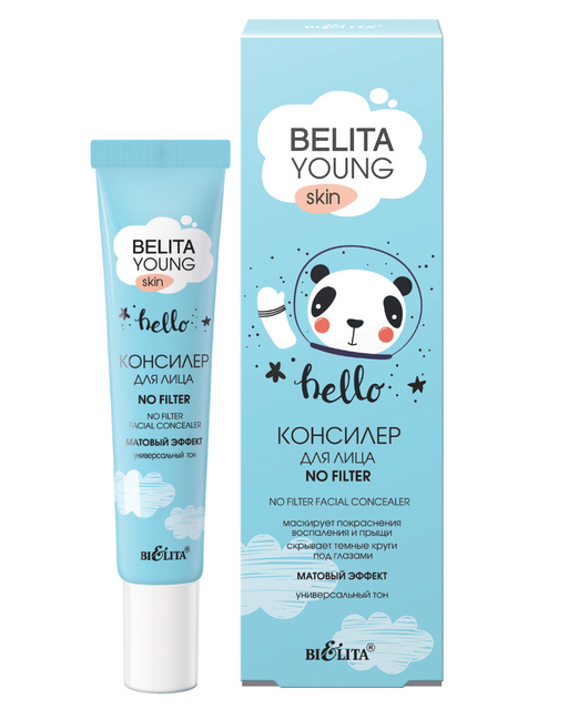 Belita Young skin Консилер для лица No filter, 20 мл, 1 шт.