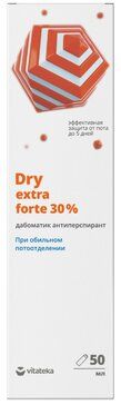 Vitateka Антиперспирант от обильного потоотделения, спрей, со спиртом 30%, 50 мл, 1 шт.