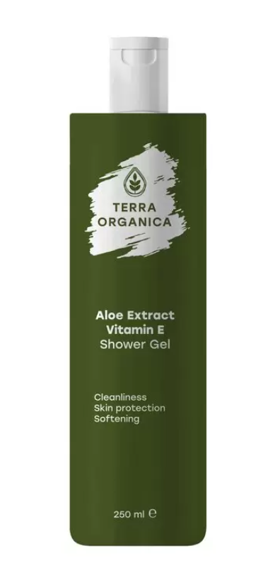 Terra Organica Гель для душа, гель для душа, алоэ и витамин Е, 250 мл, 1 шт.