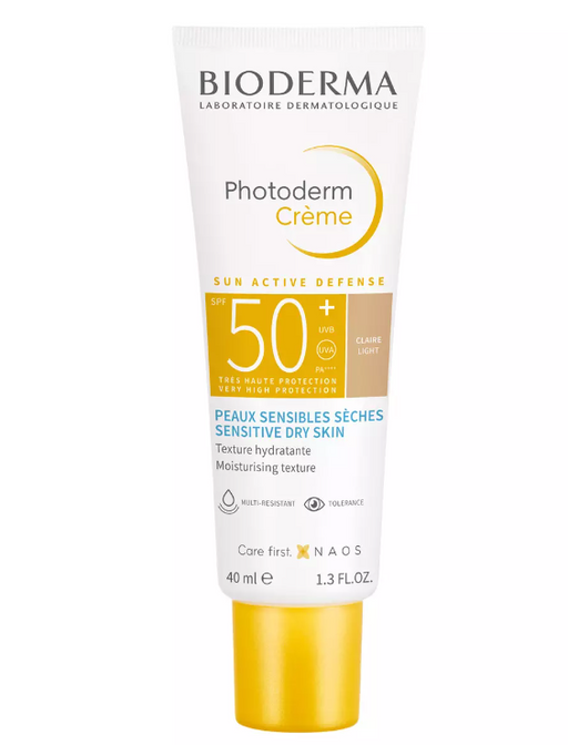 Bioderma Photoderm Крем солнцезащитный тональный светлый, SPF50, крем, для чувствительной кожи, 40 мл, 1 шт.