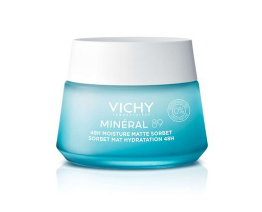 Vichy Mineral 89 Гель-сорбет для лица матирующий, с увлажнением 48 ч, 50 мл, 1 шт.